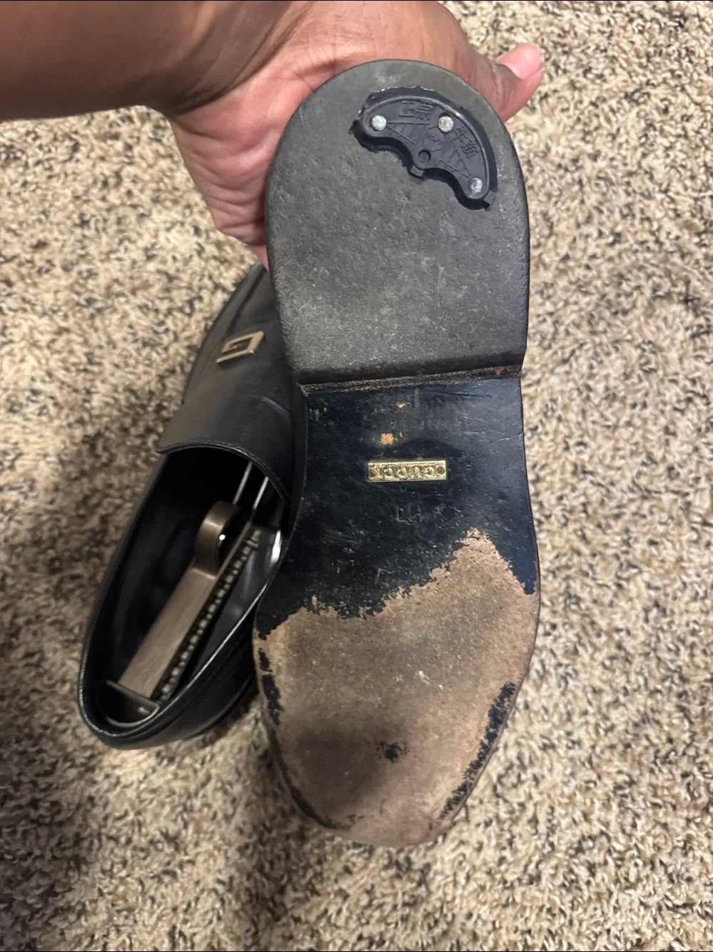 Men's Black Slip-On Leather Loafers Gucci